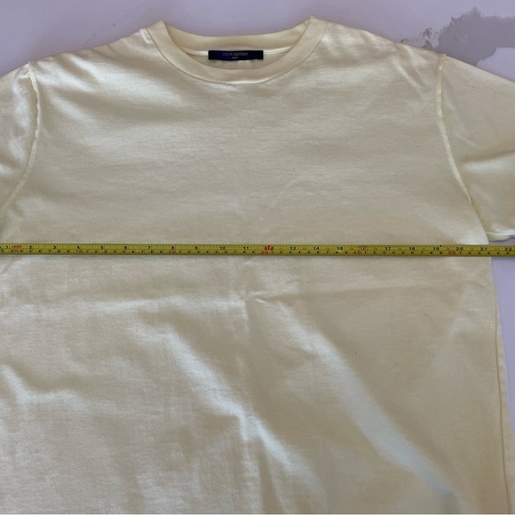 Authentic Louis Vuitton “Inside Out” - yellow men’s Cotton T-shirt - Picture 7 of 12